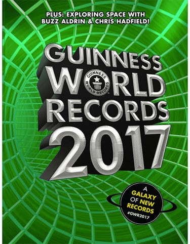 This record and thousands of others appear in the new Guinness World Records 2017 Edition.